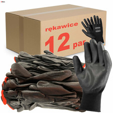 12 x Rękawiczki robocze PoliBlack - manualne warsztatowe VERKEN - rozmiar  9 VER, używany na sprzedaż  PL