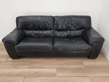 Sofa seater black for sale  BRISTOL