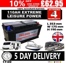 12v 110ah leisure for sale  LUTON