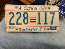 Washington d.c. license for sale  Columbus