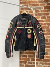 Vintage Hellfire Leather Moto Biker Jacket Harley Davidson West Coast Choppers, używany na sprzedaż  PL