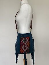 Green suede kilim for sale  ILFORD