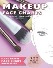 Usado, Makeup Face Charts & Worksheets for Make up artists for coloring - 8.5 x 11 ... comprar usado  Enviando para Brazil
