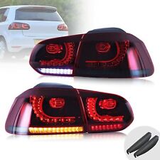 2 feux arrière led rouge noir look GTI pour VW golf 6 clignotant led dynamique comprar usado  Enviando para Brazil