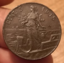 Moneta centesimi 1915 usato  Olbia