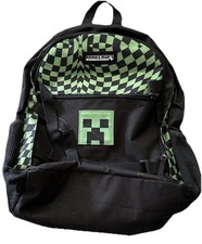 Usado, Mochila Minecraft Creeper verde preta vários bolsos alças ajustáveis boa! comprar usado  Enviando para Brazil
