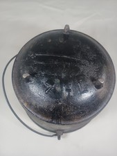 Chaleira antiga de ferro fundido 3 pernas com marca de portão e selo 7HL – 9 polegadas de diâmetro, usado comprar usado  Enviando para Brazil