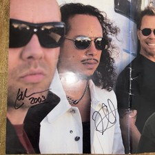 Metallica signed magazine for sale  LIVERPOOL
