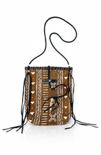 Santa Fe Fe Fe Fear Co Bolsa Transversal de Pano de Lama Franja de Couro Bolsa Tribal Feita à Mão Nova! comprar usado Santa Fe Fe Fe Fear Co Bolsa Transversal de Pano de Lama Franja de Couro Bolsa Tribal Feita à Mão Nova! comprar usado  Enviando para Brazil