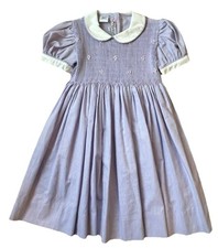Vestido Pervenche mangas balão bordado floral roxo manchado à mão tamanho 2 vintage comprar usado  Enviando para Brazil