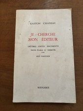 Chaissac gaston cherche d'occasion  Rouen-