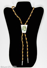 Gravata Bolo Vintage Meio Século Aparência Moderna Base Trapézio Invertida com Pedra Preciosa Gr comprar usado  Enviando para Brazil