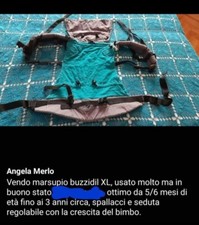 Marsupio neonato buzzidil usato  Chivasso