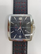 Usado, NAUTICA A18602G relógio analógico de quartzo couro preto design náutico excelente comprar usado  Enviando para Brazil