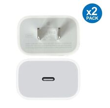 Pacote com 2 adaptadores de alimentação Apple 20W USB-C A2305 genuíno com cabo Lightning original comprar usado  Enviando para Brazil