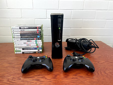 Console Xbox 360 S Slim pacote de 250 GB com 2 controles, cabos, 13 jogos comprar usado  Enviando para Brazil