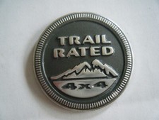 2 emblema Jeep Trail classificação 4x4 Grand Cherokee Wrangler Liberty fabricante de equipamento original, usado comprar usado  Enviando para Brazil