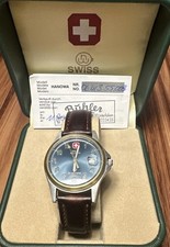 Vintage Masculino Suíço Militar Hanowa Relógio Ref 06/413.55.003 Quartzo Funcionando comprar usado  Enviando para Brazil