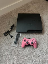Console Sony PlayStation 3 PS3 Slim 160GB CECH-3001A controle oficial rosa, usado comprar usado  Enviando para Brazil