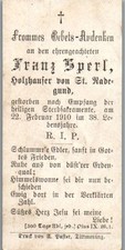 Sterbebild franz sperl gebraucht kaufen  Singen (Hohentwiel)