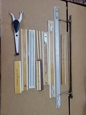 Usado, (11) Lote vintage de réguas de desenho K&E PARAGON BLUNDELL ESCALA DIETZGEN comprar usado  Enviando para Brazil