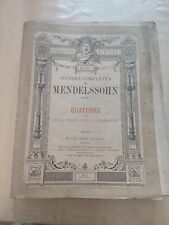 Mendelssohn quatuors piano d'occasion  Provins