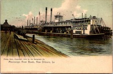 Cartão postal de 1909 New Orleans Louisiana Mississippi River Boat “City of Camden” comprar usado  Enviando para Brazil