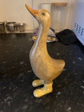 Wooden duck yellow for sale  WELWYN GARDEN CITY