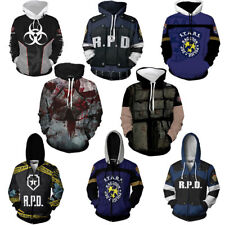 Usado, Resident Evil 3D Hoodies Umbrella Corporation Pullover Zipper Sweatshirts Coats comprar usado  Enviando para Brazil