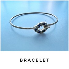 white gold sapphire bracelet for sale  Miami