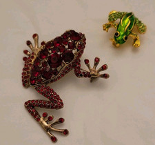 Charming frog brooches for sale  UK