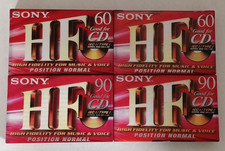 Używany, Lotto 4x SONY HF 60 90 1999 NUOVE SIGILLATE musicassette vergini cassette tape na sprzedaż  Wysyłka do Poland