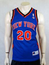 New York Knicks NBA Koszulka wyjazdowa Kamizelka Jersey 2001 - 2002 Champion S # 20 Houston, używany na sprzedaż  PL