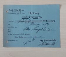 Alte quittung stadt gebraucht kaufen  Vacha