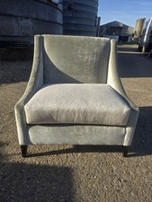 Velvet bedroom armchair for sale  THETFORD
