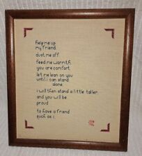 Vintage friend embroidered for sale  Kenly
