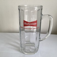 Heavy budweiser glass for sale  DEESIDE