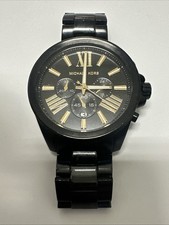 Usado, Novo com etiquetas relógio Michael Kors MK8767 44mm cronógrafo preto mostrador e pulseira comprar usado  Enviando para Brazil