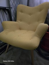 Arm chair yellow for sale  HOLYWELL