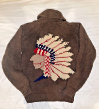 Cowichan knit brown for sale  LONDON