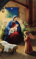 GINO BOCCASILE GiBi Angeli in preghiera Gesù PC Circa 1949 4 comprar usado  Enviando para Brazil
