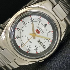 RELÓGIO MASCULINO GENUÍNO VINTAGE SEIKO 5 AUTOMÁTICO 7S26B JAPÃO MOSTRADOR BRANCO a433700-a comprar usado  Enviando para Brazil