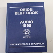 Orion Blue Book Professional Sound 1998 Pro Audio Guide Research Corporation segunda mano  Embacar hacia Mexico