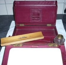 Leather covered writing for sale  BILSTON