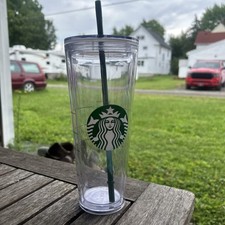 Copo frio Starbucks Clear Venti parede dupla acrílico (24 oz) - Palha verde comprar usado  Enviando para Brazil
