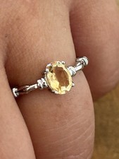 Bague réglable citrine d'occasion  Chalon-sur-Saône