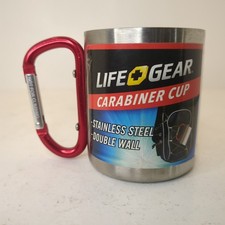 Mosquetão Life Gear aço inoxidável 8 oz. Mochila de parede dupla para caminhada  comprar usado Mosquetão Life Gear aço inoxidável 8 oz. Mochila de parede dupla para caminhada  comprar usado  Enviando para Brazil