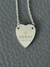Gucci silver heart for sale  BATLEY