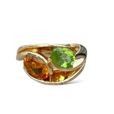 Bague garel péridot d'occasion  Faches-Thumesnil