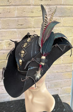 leather tricorn hat for sale  PETERBOROUGH